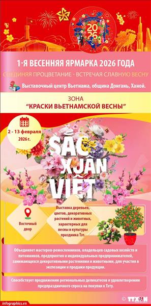 Весенняя ярмарка - 2026: зона Краски вьетнамской весны