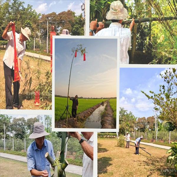 Le gardien du cây nêu dans le Delta du Mékong