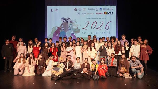 Xuân Bính Ngọ 2026: Tết cộng đồng ấm áp tại thành phố Tây Bắc nước Pháp