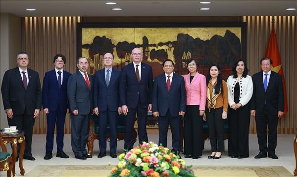 Thủ tướng Phạm Minh Chính tiếp Tổng Giám đốc Hãng thông tấn TASS của Liên bang Nga