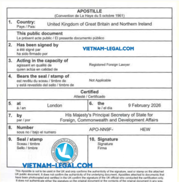 Vietnam aprueba plan de implementación del Convenio de La Haya sobre la Apostilla