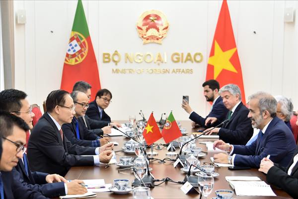 Vietnamese, Portuguese foreign ministers hold talks in Hanoi