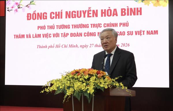 Tập đoàn Công nghiệp Cao su Việt Nam đặt mục tiêu tăng trưởng trên 10% trong năm 2026