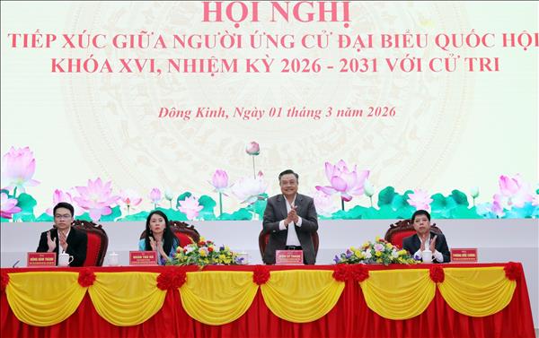 Bầu cử Quốc hội và HĐND: Chủ nhiệm Ủy ban Kiểm tra Trung ương tiếp xúc cử tri tỉnh Lạng Sơn