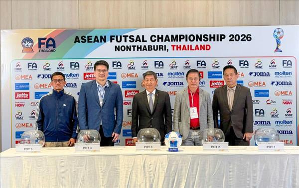 Vietnam drawn with hosts Thailand at ASEAN Futsal Championship 2026