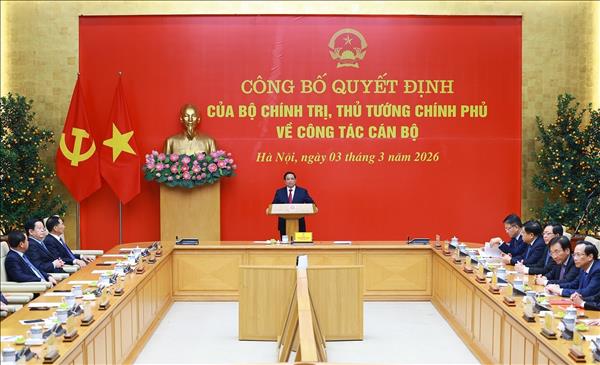 Thủ tướng Phạm Minh Chính trao Quyết định điều động, bổ nhiệm lãnh đạo Đảng ủy Chính phủ và 4 bộ, cơ quan