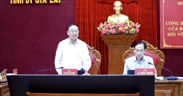 Công bố quyết định kiểm tra, giám sát đối với Ban thường vụ Tỉnh ủy Gia Lai