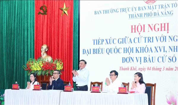 Thường trực Ban Bí thư Trần Cẩm Tú dự Hội nghị tiếp xúc giữa cử tri với người ứng cử đại biểu Quốc hội