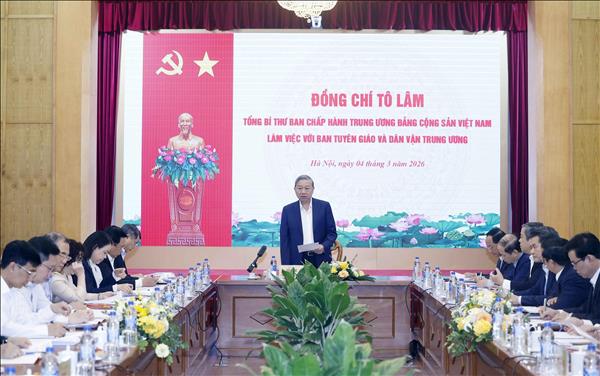 Tổng Bí thư Tô Lâm: Giữ vững định hướng tư tưởng, thống nhất ý chí và hành động trong toàn Đảng ​