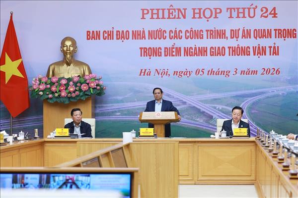 Thủ tướng Phạm Minh Chính chủ trì Phiên họp thứ 24 Ban Chỉ đạo các công trình giao thông quan trọng