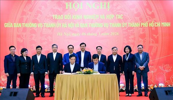 Hai đô thị đặc biệt thúc đẩy hợp tác toàn diện giai đoạn 2026 - 2030