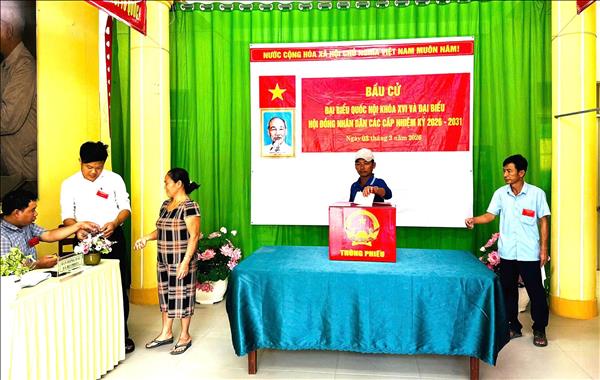 Bầu cử Quốc hội và HĐND: Cử tri đặc khu Thổ Châu gửi trọn niềm tin vào lá phiếu bầu cử sớm