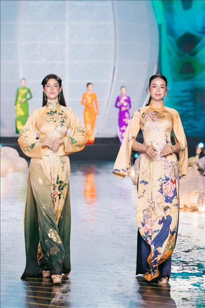 Thời trang áo dài tôn vinh vẻ đẹp của bản sắc văn hóa dân tộc Việt Nam