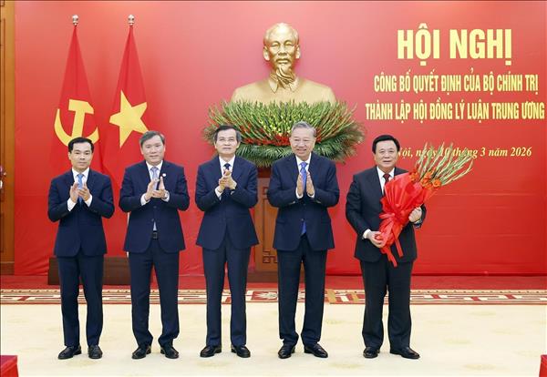 Tổng Bí thư Tô Lâm chủ trì Hội nghị công bố thành lập Hội đồng Lý luận Trung ương nhiệm kỳ 2026-2031