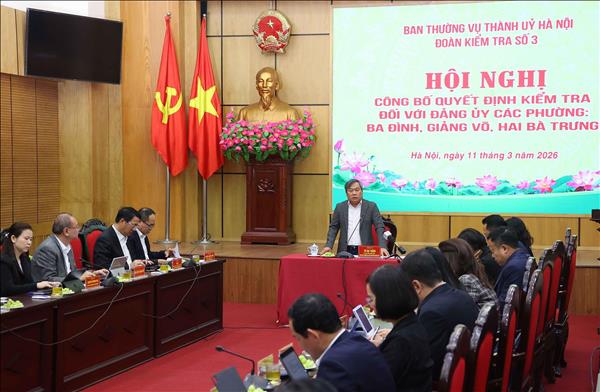 Hà Nội kiểm tra việc triển khai nghị quyết của Đảng tại cơ sở