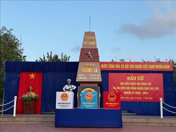 Đảo Trường Sa đã sẵn sàng cho ngày hội lớn của non sông