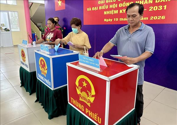 Cử tri Thành phố mang tên Bác tự hào, phấn khởi tham gia Ngày hội toàn dân