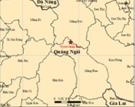 Tiếp tục ghi nhận động đất độ lớn 3.8 tại xã Măng Bút, tỉnh Quảng Ngãi