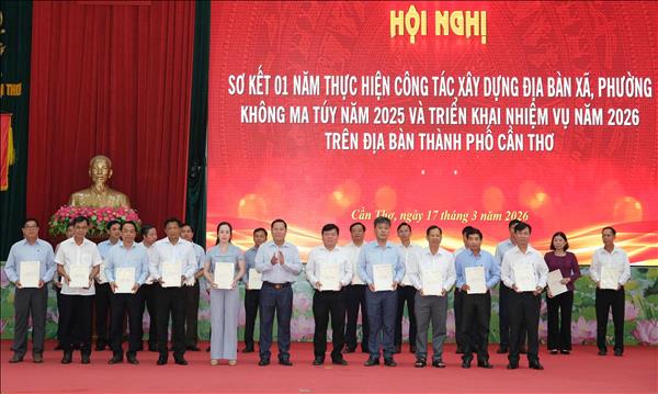 Cần Thơ đặt mục tiêu tăng số lượng xã, phường không ma túy