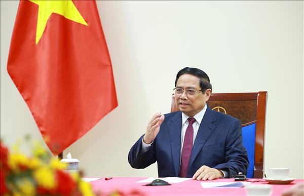 Thủ tướng Chính phủ Phạm Minh Chính điện đàm với Thủ tướng Algeria
