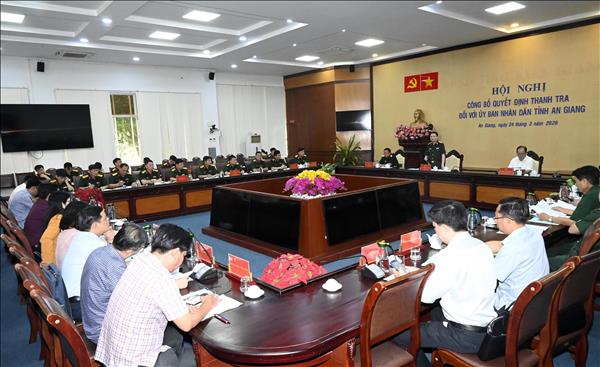 Triển khai quyết định thanh tra của Bộ Quốc phòng tại An Giang