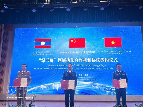 Law enforcement cooperation mechanism along Vietnam – China – Laos border launched