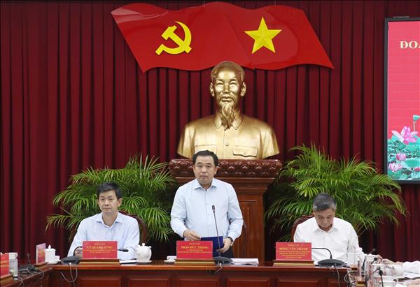 Đoàn kiểm tra, giám sát số 28 của Bộ Chính trị làm việc với Ban Thường vụ Thành ủy Cần Thơ