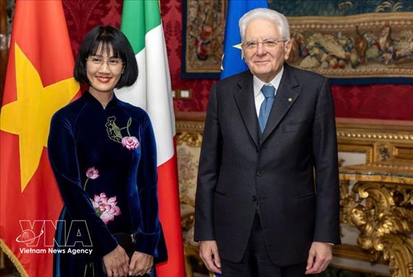 Italia quiere fortalecer su asociación estratégica con Vietnam, afirma presidente italiano