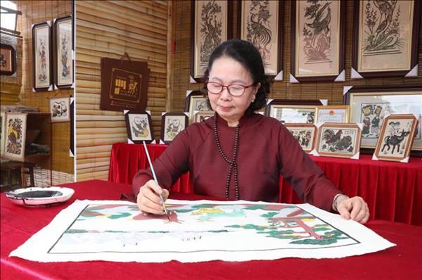 Cérémonie de reconnaissance par lUNESCO des estampes Dong Ho et inscription du complexe de Yen Tu au patrimoine mondial