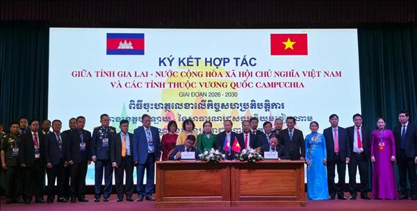 Gia Lai ký kết hợp tác với các tỉnh thuộc Vương quốc Campuchia