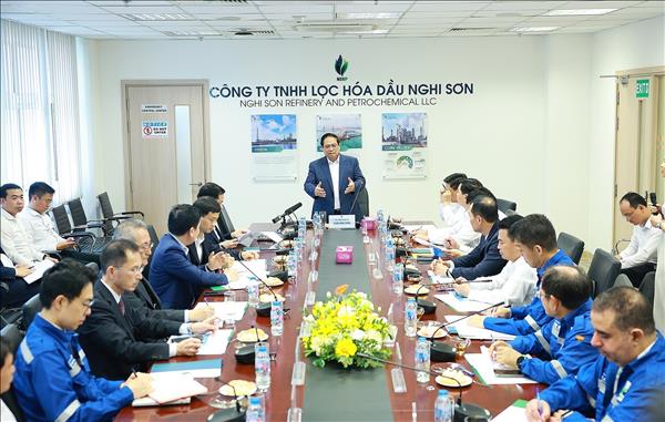 Thủ tướng Phạm Minh Chính: Nhà máy lọc hóa dầu Nghi Sơn phải đa dạng hóa nguồn cung, đảm bảo an ninh năng lượng