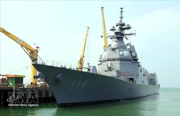 Japanese naval vessel pays courtesy visit to central Da Nang city