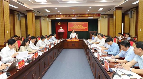 Đoàn kiểm tra của Bộ Chính trị làm việc với Ban Thường vụ Tỉnh ủy Tuyên Quang