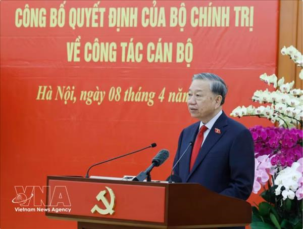 越共中央总书记苏林签署发布党内政治思想工作新规