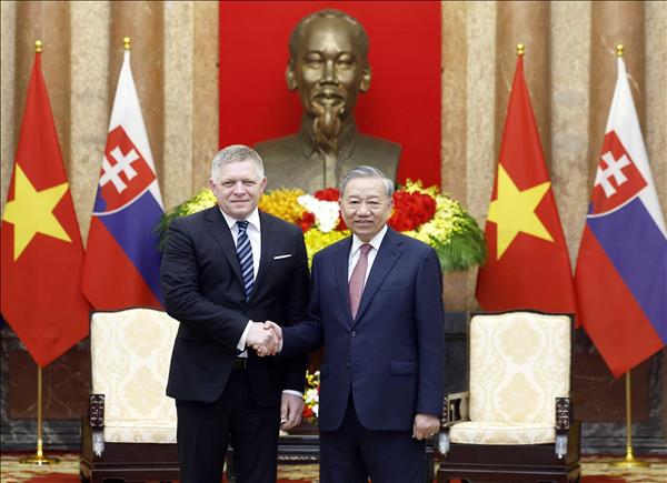 Tổng Bí thư, Chủ tịch nước Tô Lâm tiếp Thủ tướng Cộng hòa Slovakia