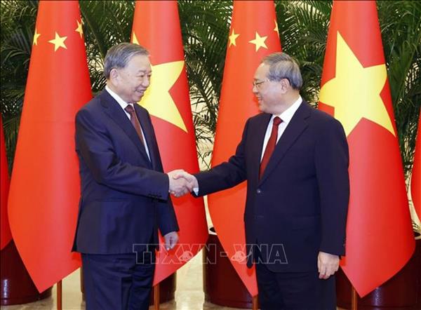 ທ່ານເລຂາທິການໃຫຍ່, ປະທານປະເທດ ໂຕເລິມ ພົບປະກັບບັນດາການນຳ ຈີນ