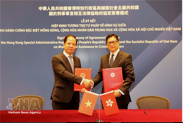 Vietnam y Hong Kong firman Acuerdo de asistencia judicial en materia penal