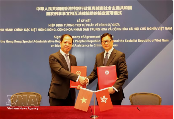 Le Vietnam et Hong Kong signent un accord dentraide judiciaire en matière pénale