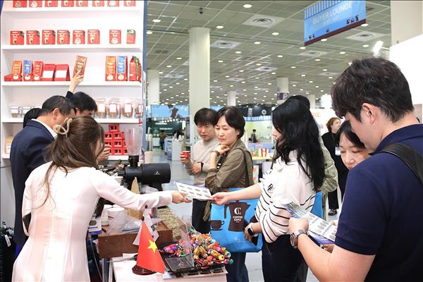 Không gian cà phê Việt Nam tại Coffee Expo Seoul 2026