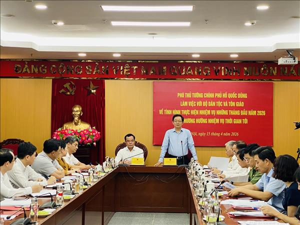 Phó Thủ tướng Hồ Quốc Dũng: Nâng cao hiệu quả công tác dân tộc, tôn giáo