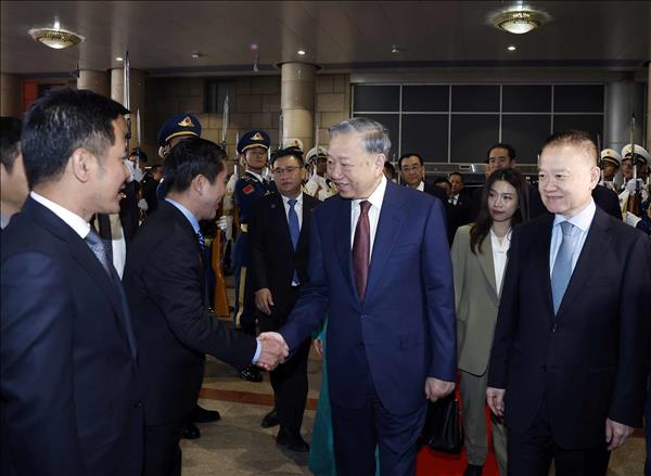 Tổng Bí thư, Chủ tịch nước Tô Lâm và Phu nhân đã rời Thủ đô Bắc Kinh, thăm thành phố Nam Ninh (Trung Quốc)