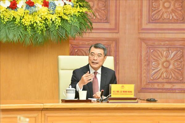 ທ່ານນາ​ຍົກ​ລັດ​ຖະ​ມົ​ນ​ຕີ ເລ​ມິງ​ຮຶງ ໃຫ້​ການ​ຕ້ອນ​ຮັບ​ຄະ​ນະ​ຜູ້​ແທນ​ວິ​ສາ​ຫະ​ກິດ​ໃຫຍ່ ​ຢູ່​ແຖວ​ໜ້າ​ຂອງ ອາ​ເມ​ລິ​ກາ52 ແຫ່ງ