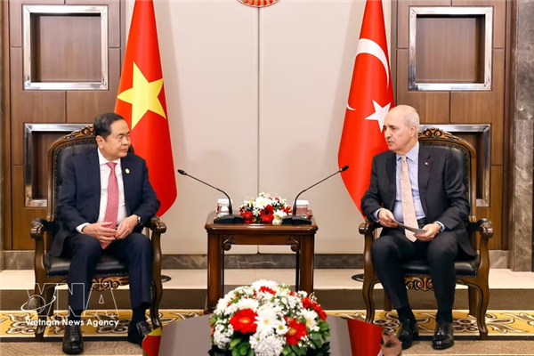 越南国会主席陈青敏会见土耳其大国民议会议长