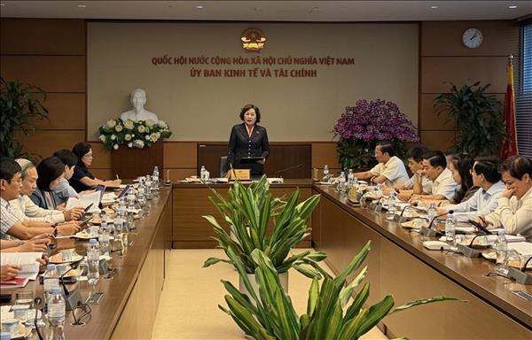 Phó Chủ tịch Quốc hội Nguyễn Thị Hồng làm việc với Thường trực Ủy ban Kinh tế và Tài chính