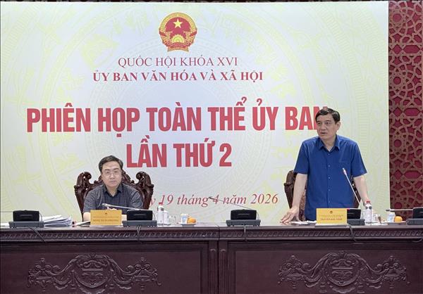 Ủy ban Văn hóa và Xã hội cho ý kiến về dự thảo Nghị quyết phát triển văn hóa​