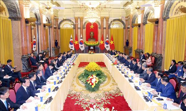 Tổng Bí thư, Chủ tịch nước Tô Lâm hội đàm với Tổng thống Hàn Quốc Lee Jae Myung 