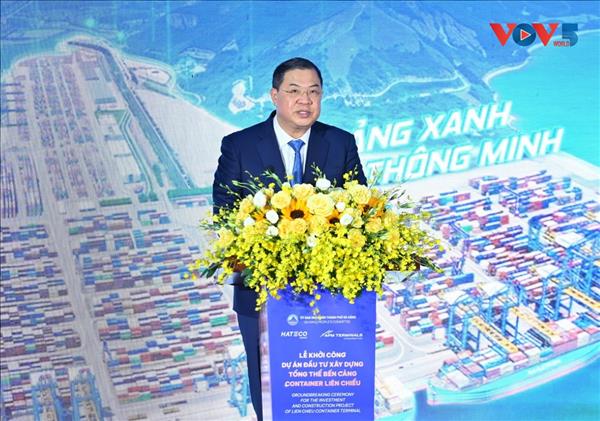 បើកការដ្ឋានសាងសង់គម្រោងកំពង់ផែកុងតឺន័រ Lien Chieu