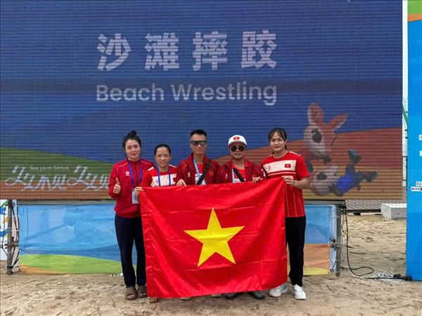 Vật Việt Nam giành 3 huy chương ở Đại hội thể thao bãi biển châu Á 2026