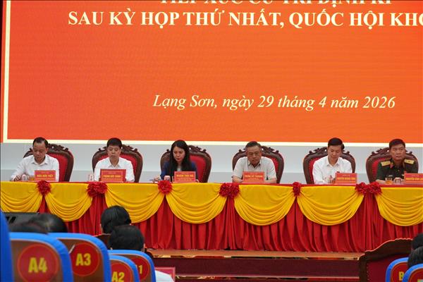 Cử tri Lạng Sơn kiến nghị nhiều vấn đề từ thực tiễn đời sống