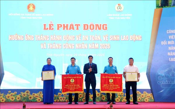 Tháng Công nhân 2026: Thái Nguyên đẩy mạnh chăm lo người lao động, nâng cao an toàn, vệ sinh